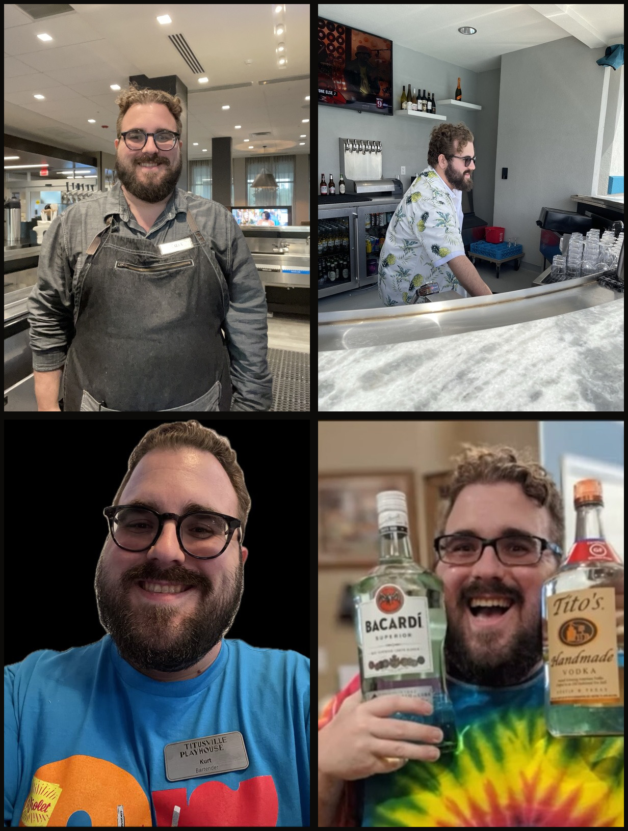 Kurt Koenig — bartender collage